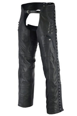 Dark Cinch Women’s Leather Motorcycle Chaps