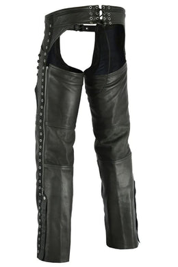 Dark Cinch Women’s Leather Motorcycle Chaps