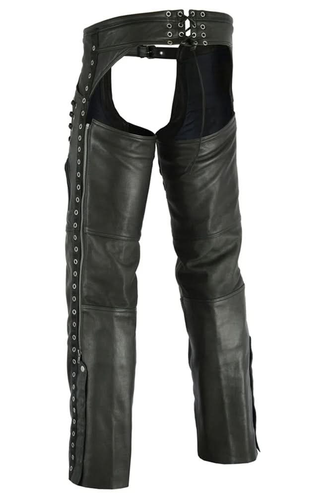 Dark Cinch Women’s Leather Motorcycle Chaps