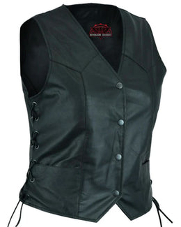Ruvena™ Women's leather motorcycle vest