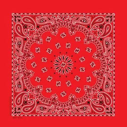 NT441 Bandana Paisley Red