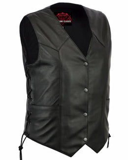 Velesky™ Women's leather motorcycle vest