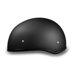 D1-BNS D.O.T. DAYTONA SKULL CAP W/O VISOR - DULL BLACK Helmets Daytona Helmets