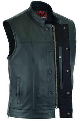 Cross Ride™ Men's  Motorcycle Vest - Black