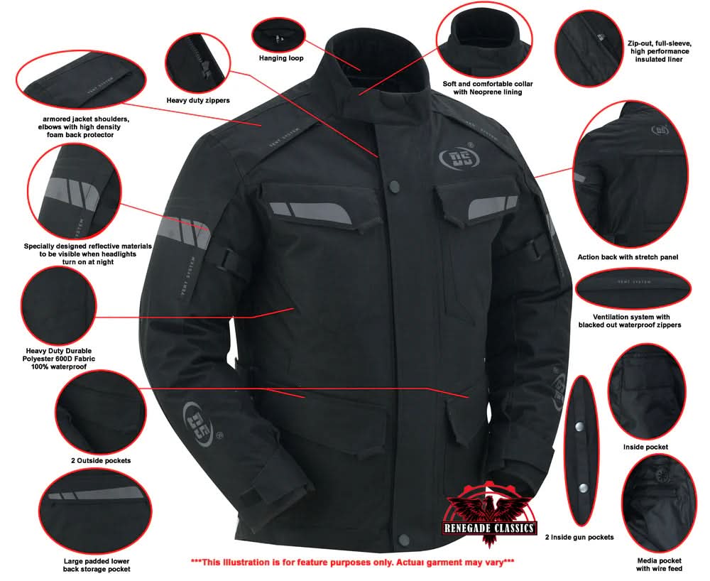 Kinectic™ Men's Textile Motorcycle Jacket