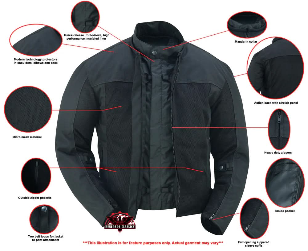Drift™ Men's Mesh Jacket  – Black