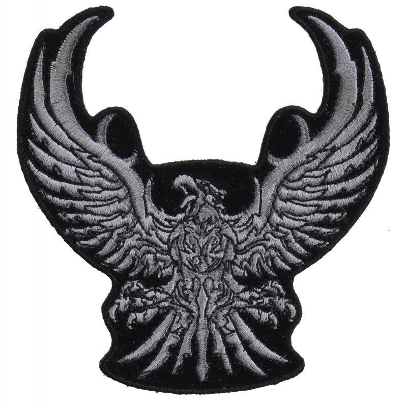 P3291 Silver Tribal Eagle Small Patch Patches The Cheap Place