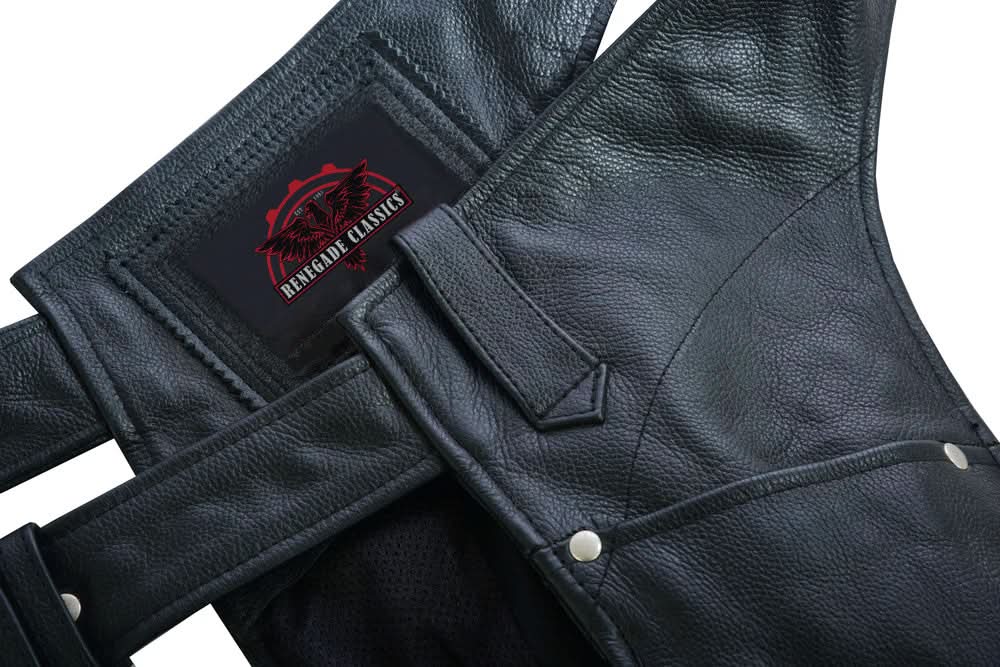 Bastion Women’s Leather Motorcycle Chaps
