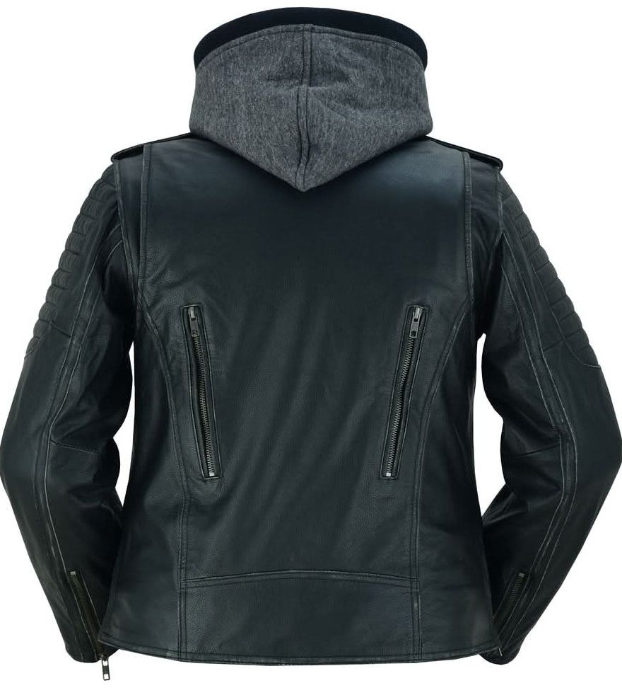 Rush Charm Women's Premium Cowhide Moto Jacket Women's Leather Jackets Renegade Classics