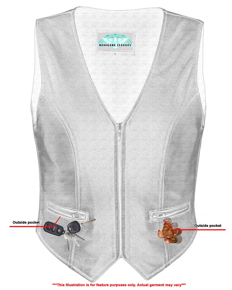 Xevo™ Women's leather motorcycle vest