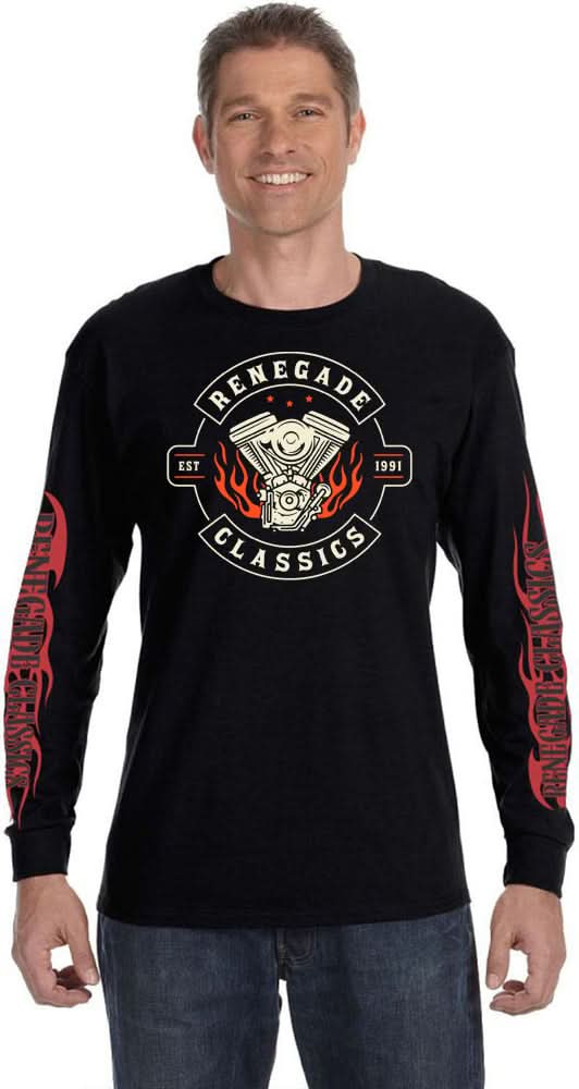RC Rocker Vintage Men's Long Sleeve Shirt Shirts & Tops Renegade Classics