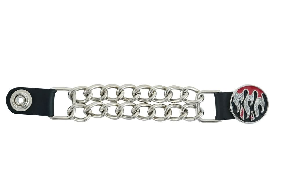 PKV144D Vest Extender - Flame Red/Silver Vest Extenders Renegade Classics