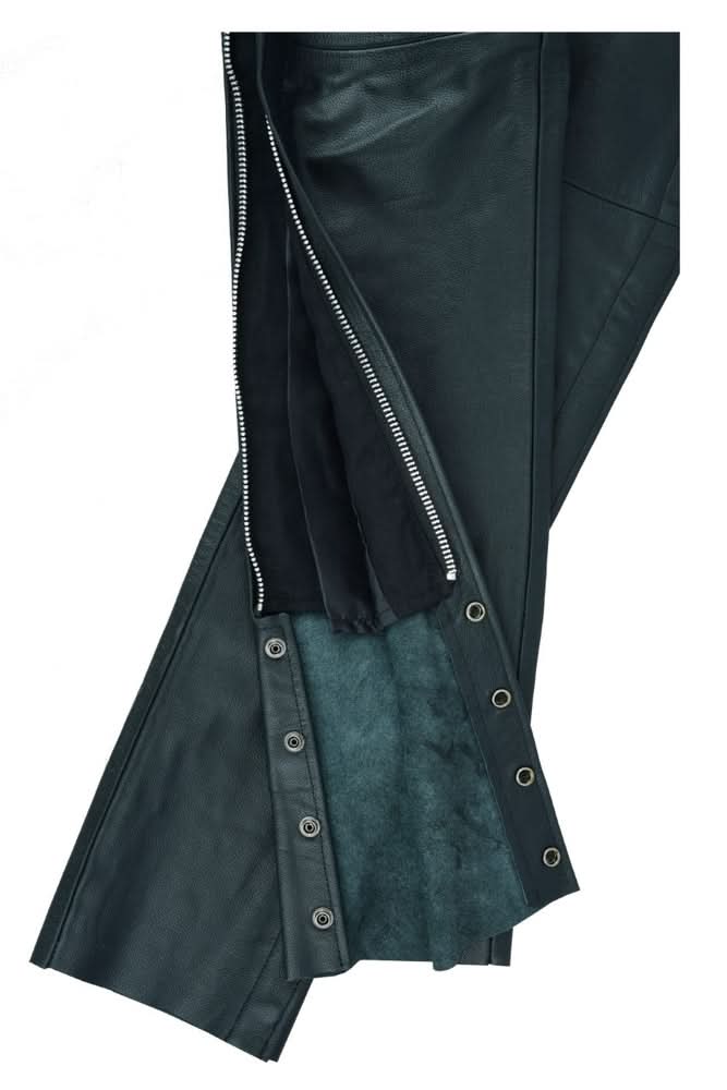 Road Rage Black leather motorcycle chaps Chaps & Pants Renegade Classics