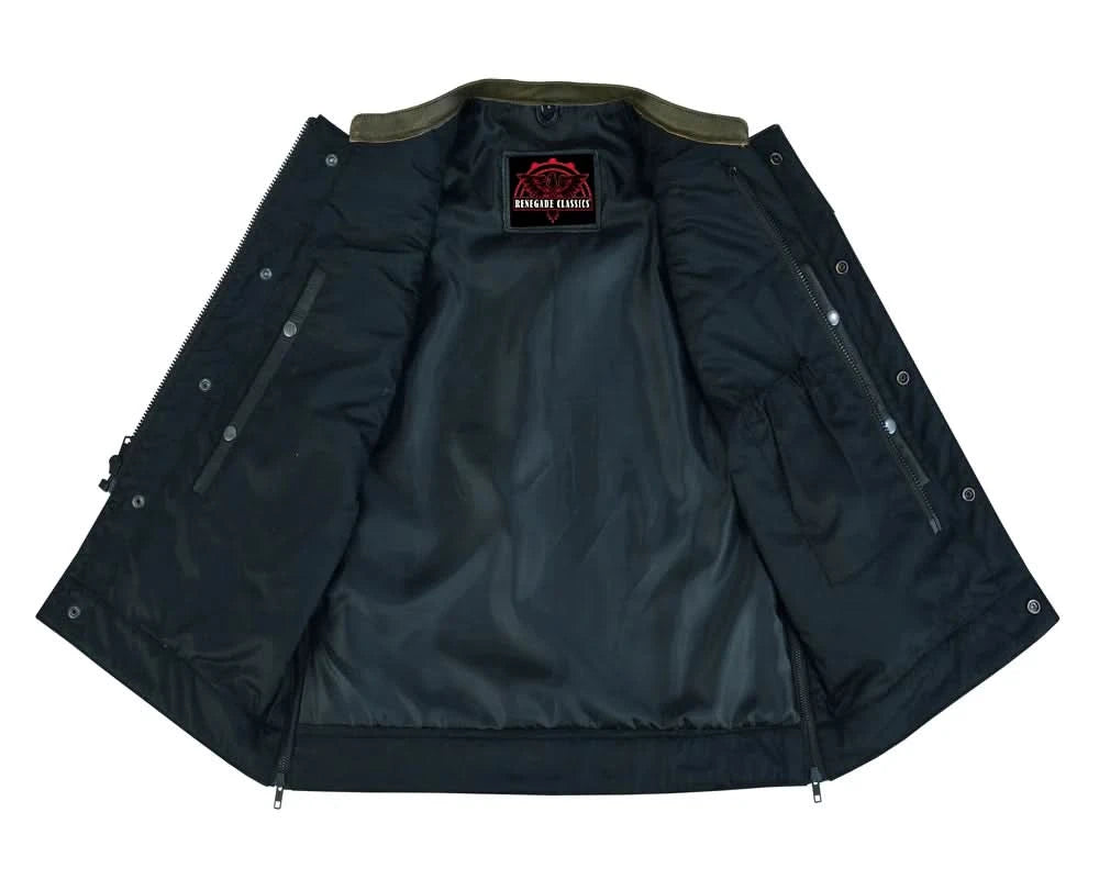 Shadow Shield Mens Motorcycle Leather Vest