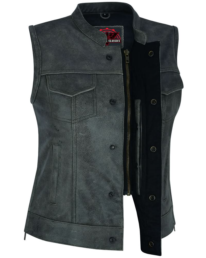 Floriana™ Women's leather motorcycle vest