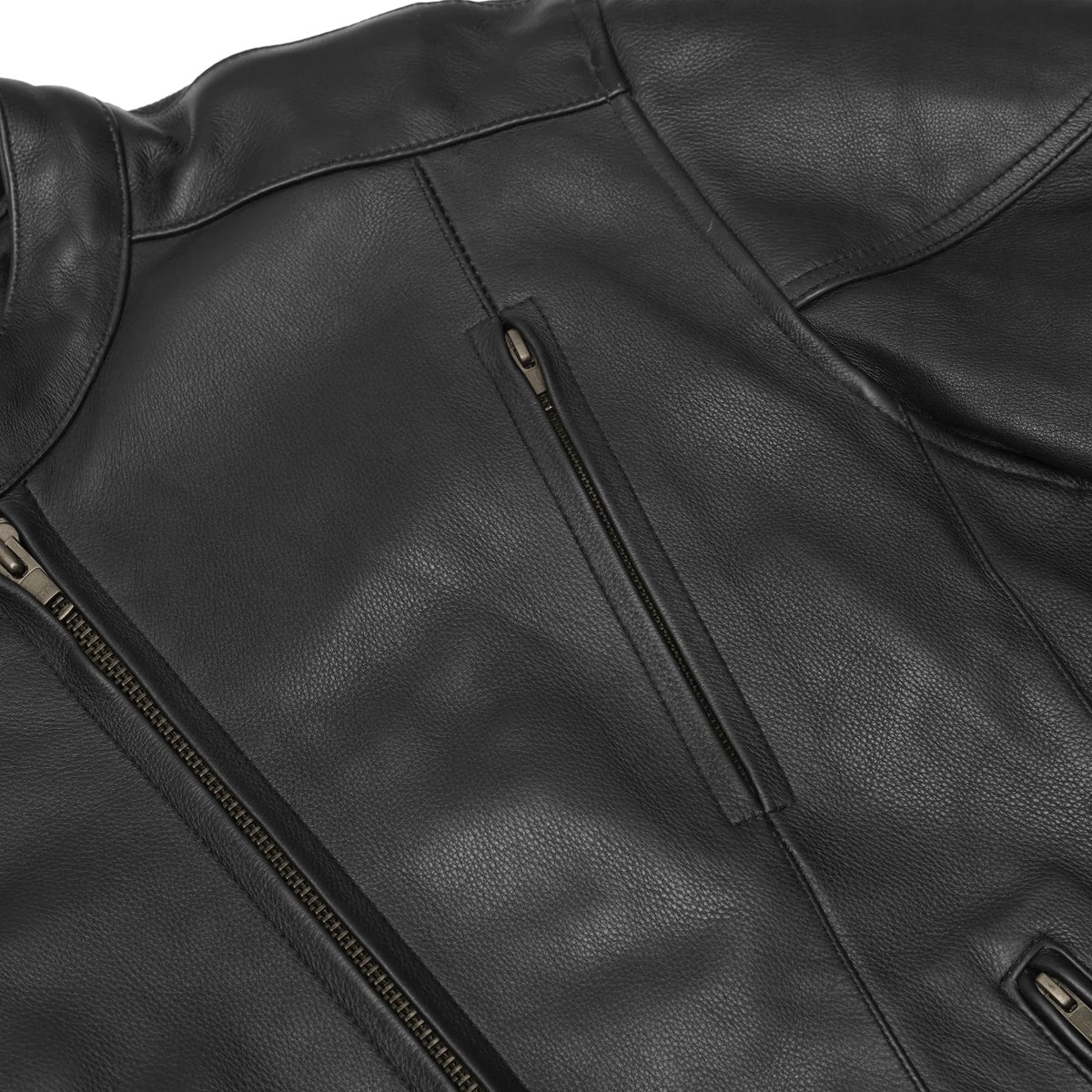 Corsair™ Men's Leather Motorcycle Jacket