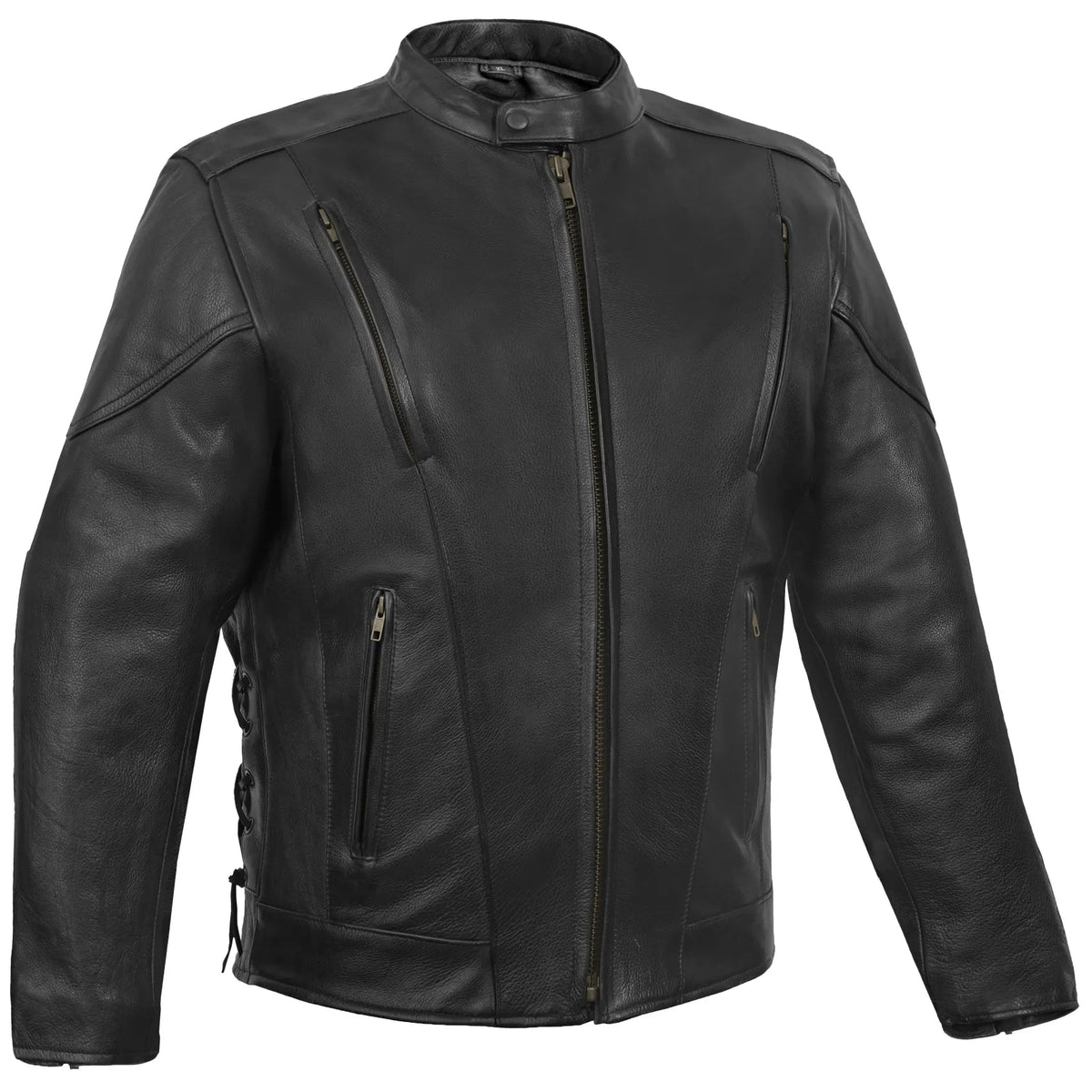 Corsair™ Men's Leather Motorcycle Jacket
