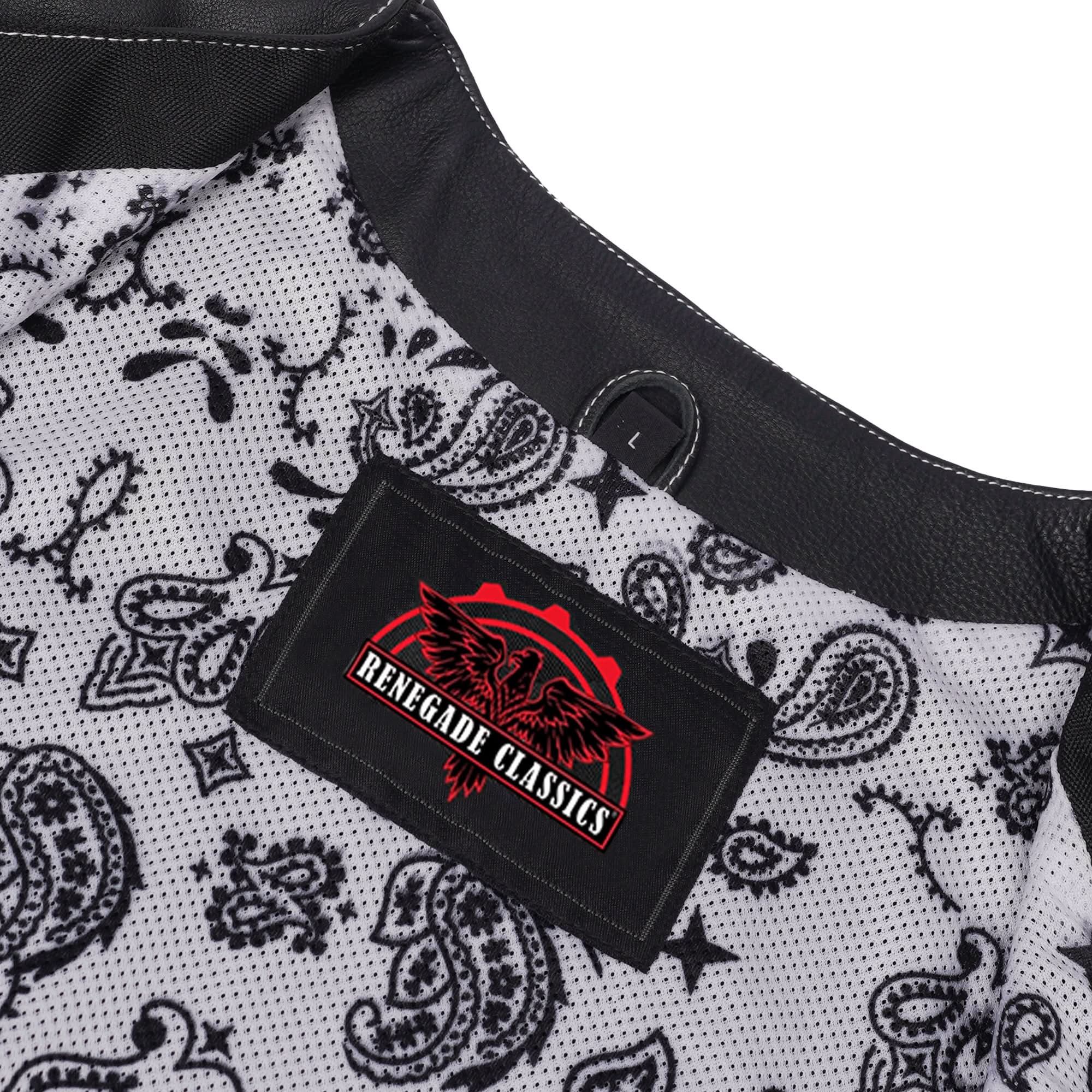 Rhinestone Womens Leather Motorcycle Vest
