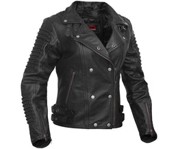 Shadow Queen™ Women's Black Fashion Leather Jacket