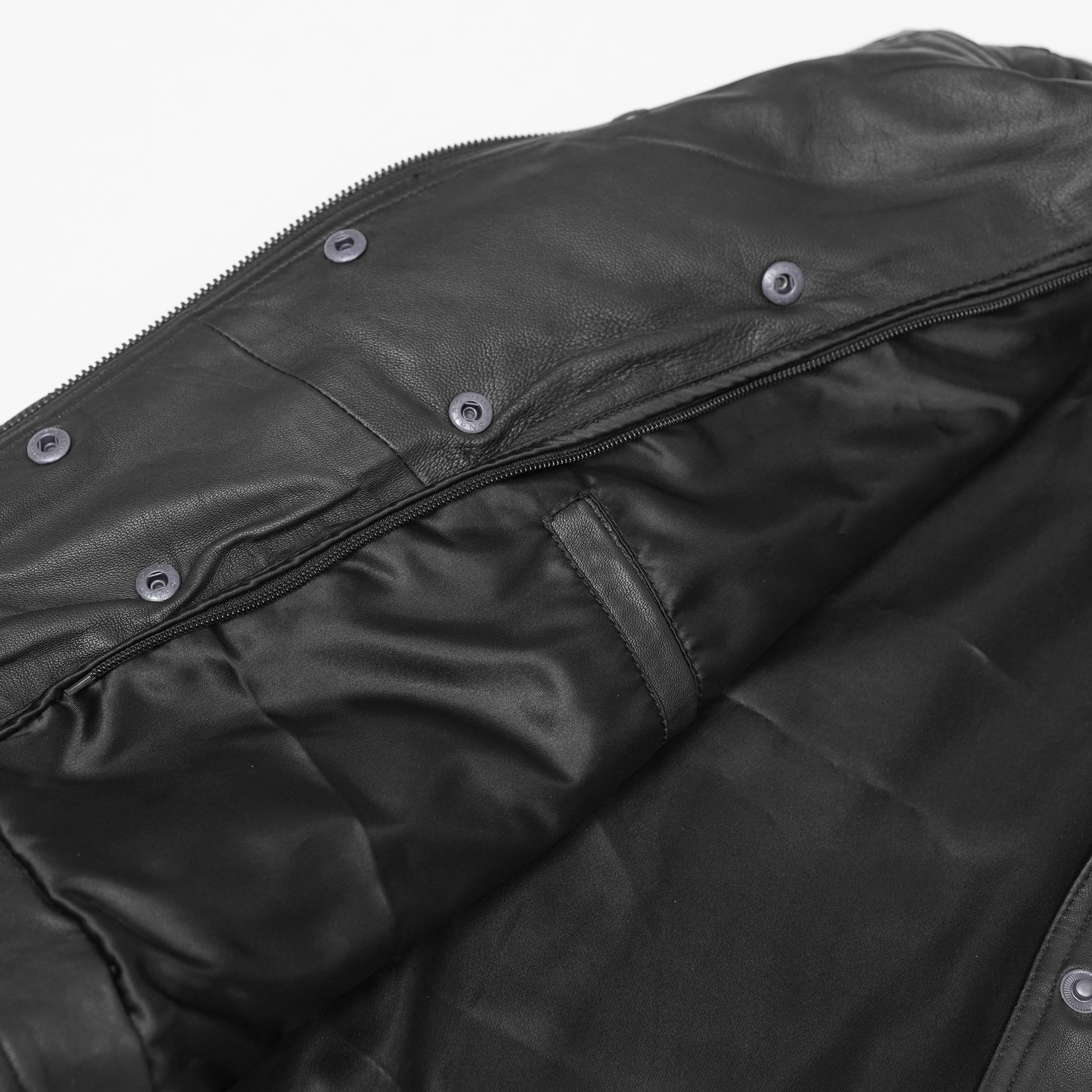 Shadow Queen™ Women's Black Fashion Leather Jacket
