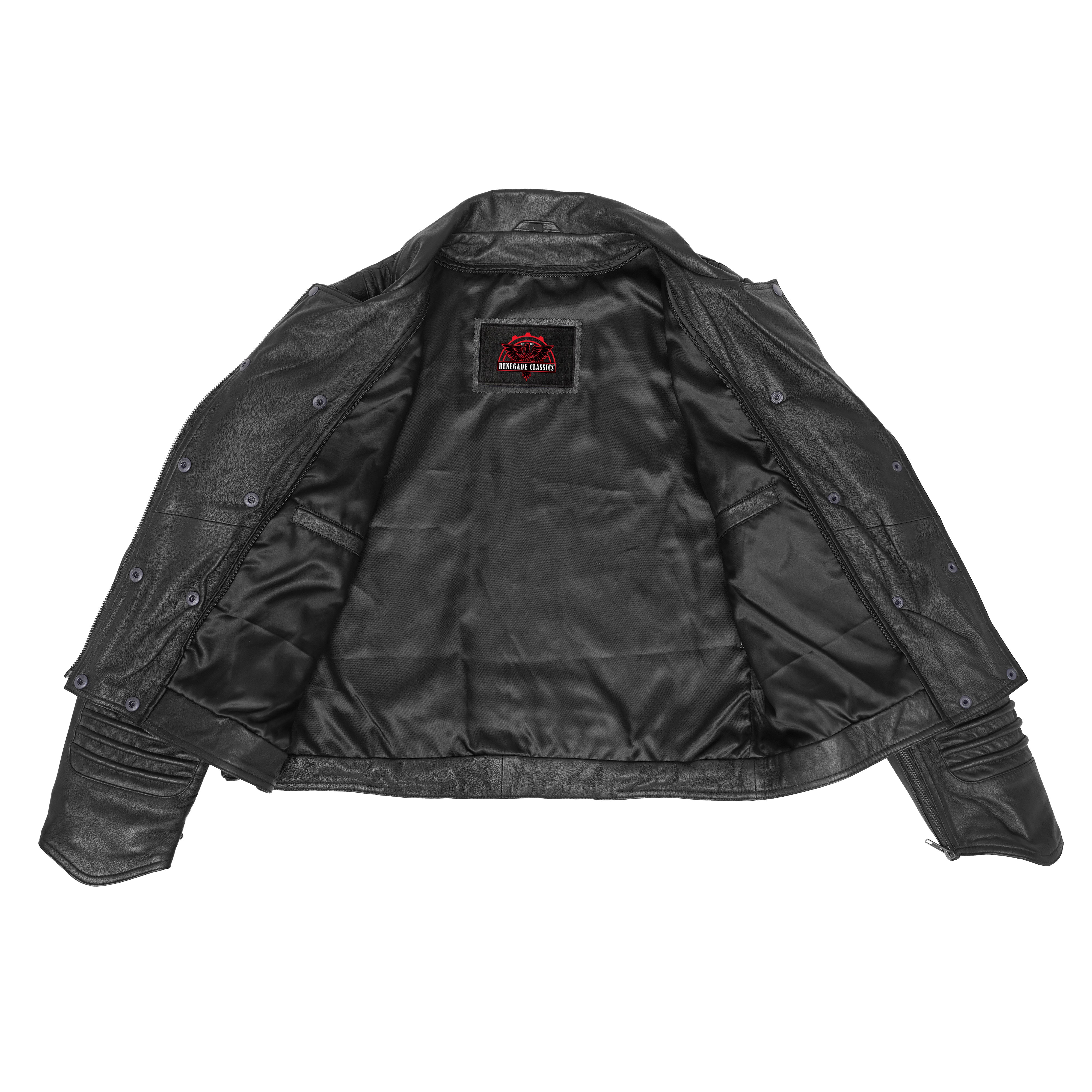 Shadow Queen™ Women's Black Fashion Leather Jacket