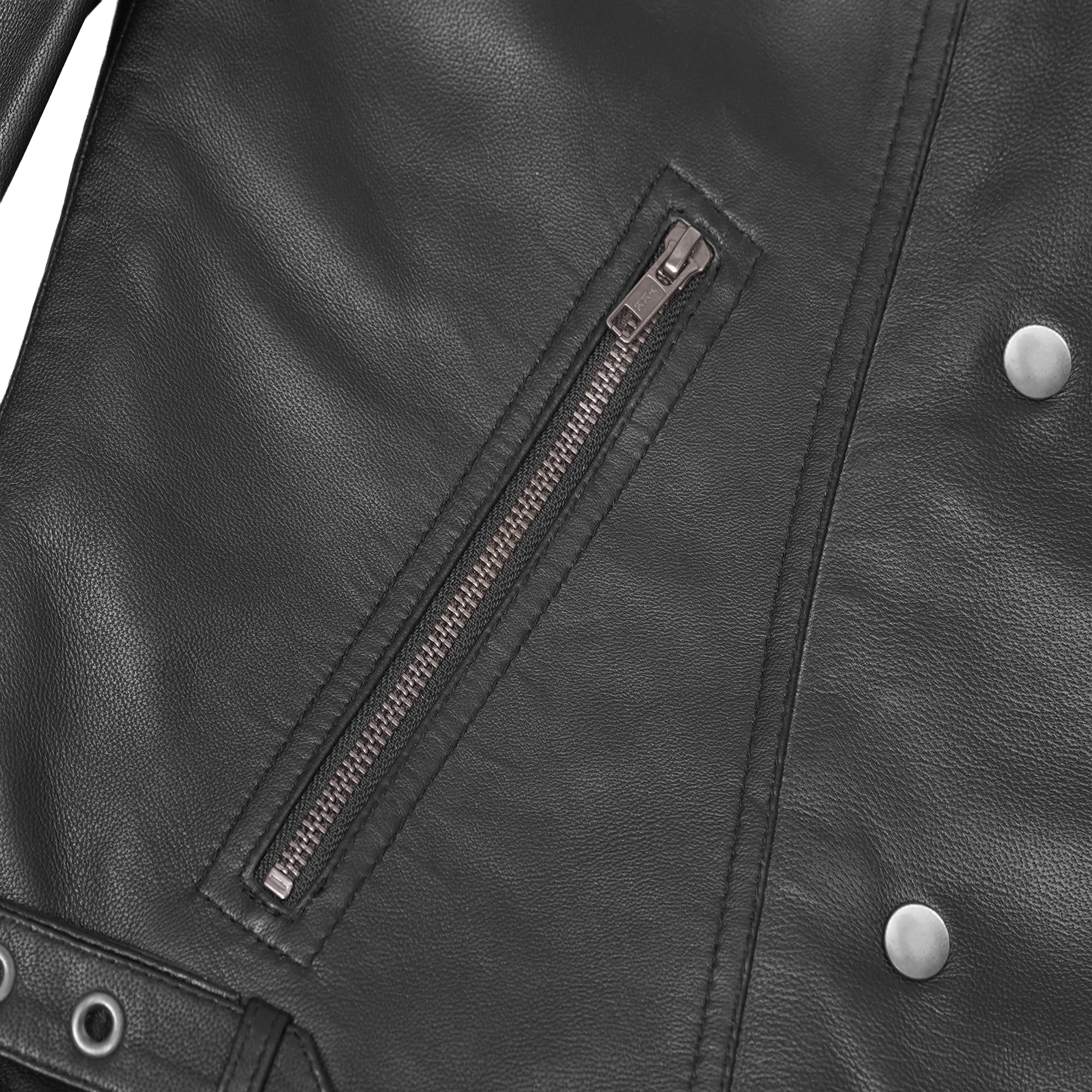 Shadow Queen™ Women's Black Fashion Leather Jacket