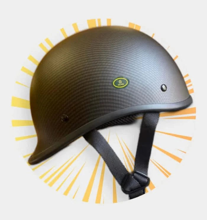 best bike polo helmet MATTE BLACK HAWK MOTORCYCLE Light Weight Design Weighs Less Than a Standard Bottle of Water Smallest & Lightest DOT Polo