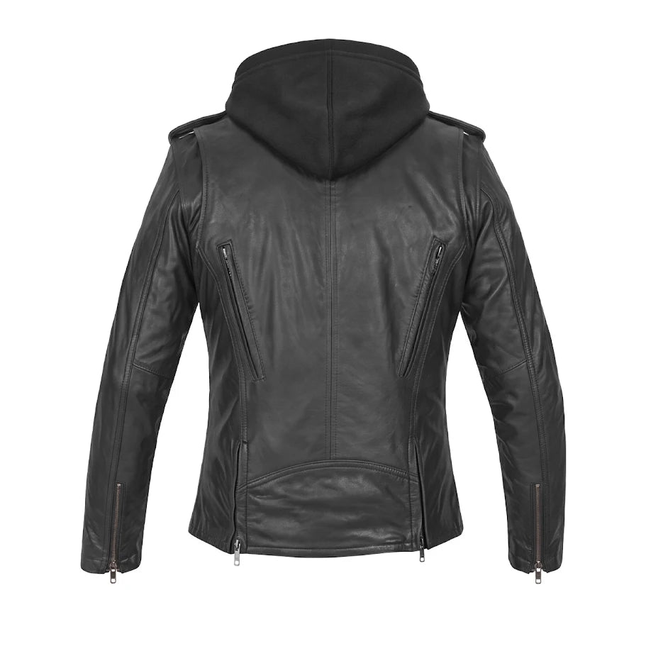 Blazing Dark Women's Leather Motorcycle Jacket
