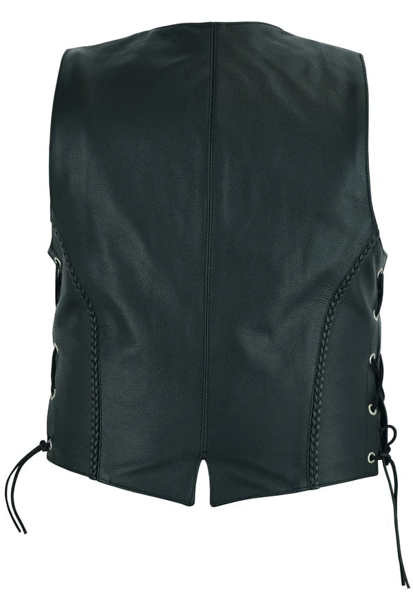 Blackthorn™ Womens Leather Motorcycle Vest