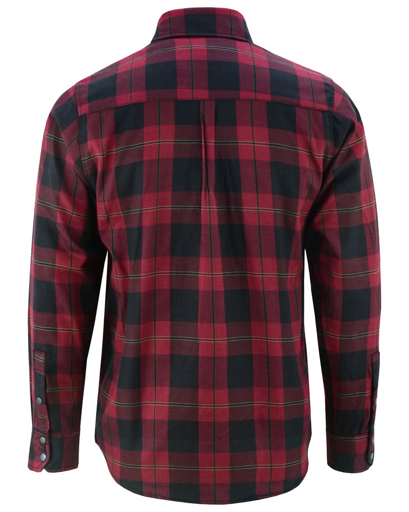 Alpha Check™ Men's Adventure Plaid Flannel Shirt - Red and Black