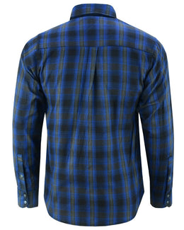 Alpha Check™ Men's Daze Plaid Flannel Shirt - Blue and Black