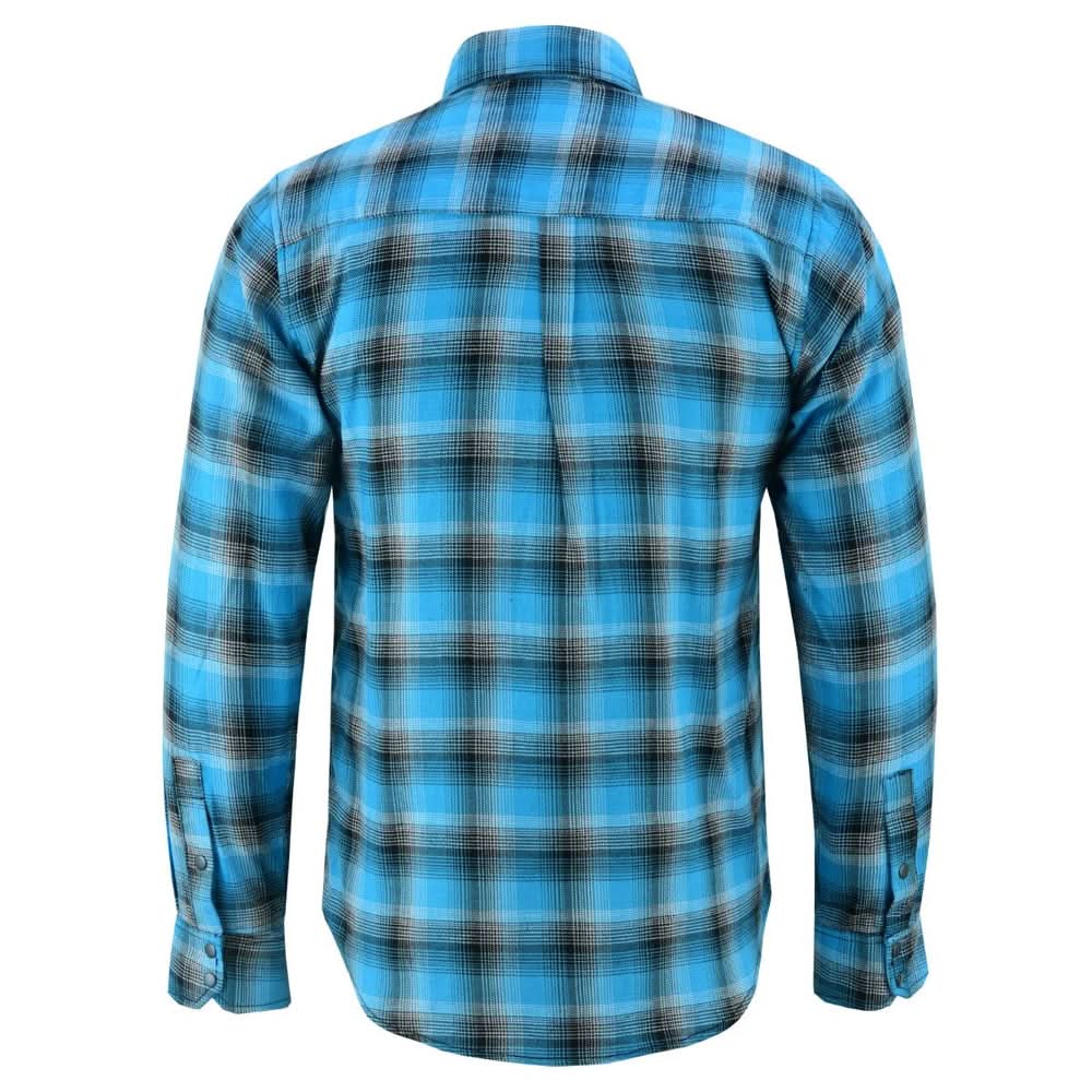 Alpha Check™ Skyline Edge Men's Blue and Black Flannel Shirt