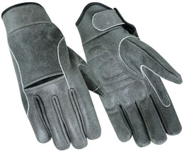 AshCruise™ Men's leather motorcycle gloves - Gray
