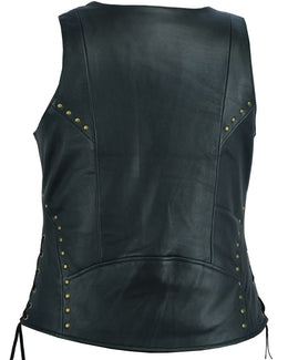 Bellua™ Women's Leather Motorcycle Vest