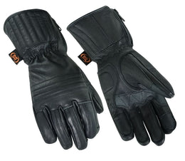 BlazeProof™ Men's leather gauntlet gloves