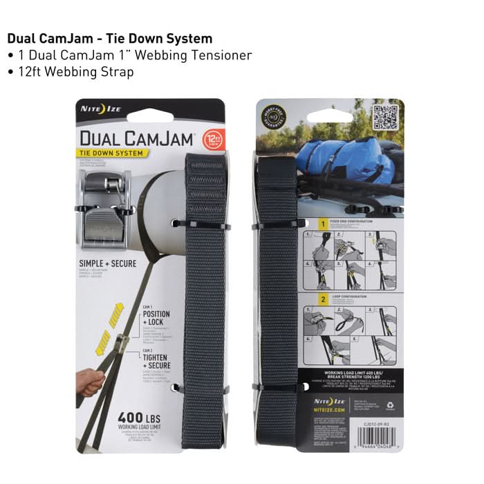 CJD12-9-R3 DUAL CAMJAM® TIE DOWN SYSTEM 12'