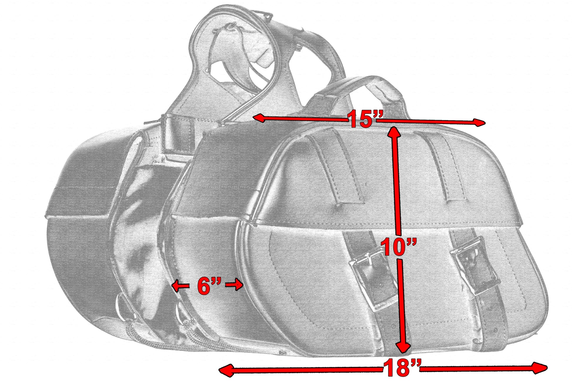 DS Two Strap Saddle Bag Saddle Bags Renegade Classics