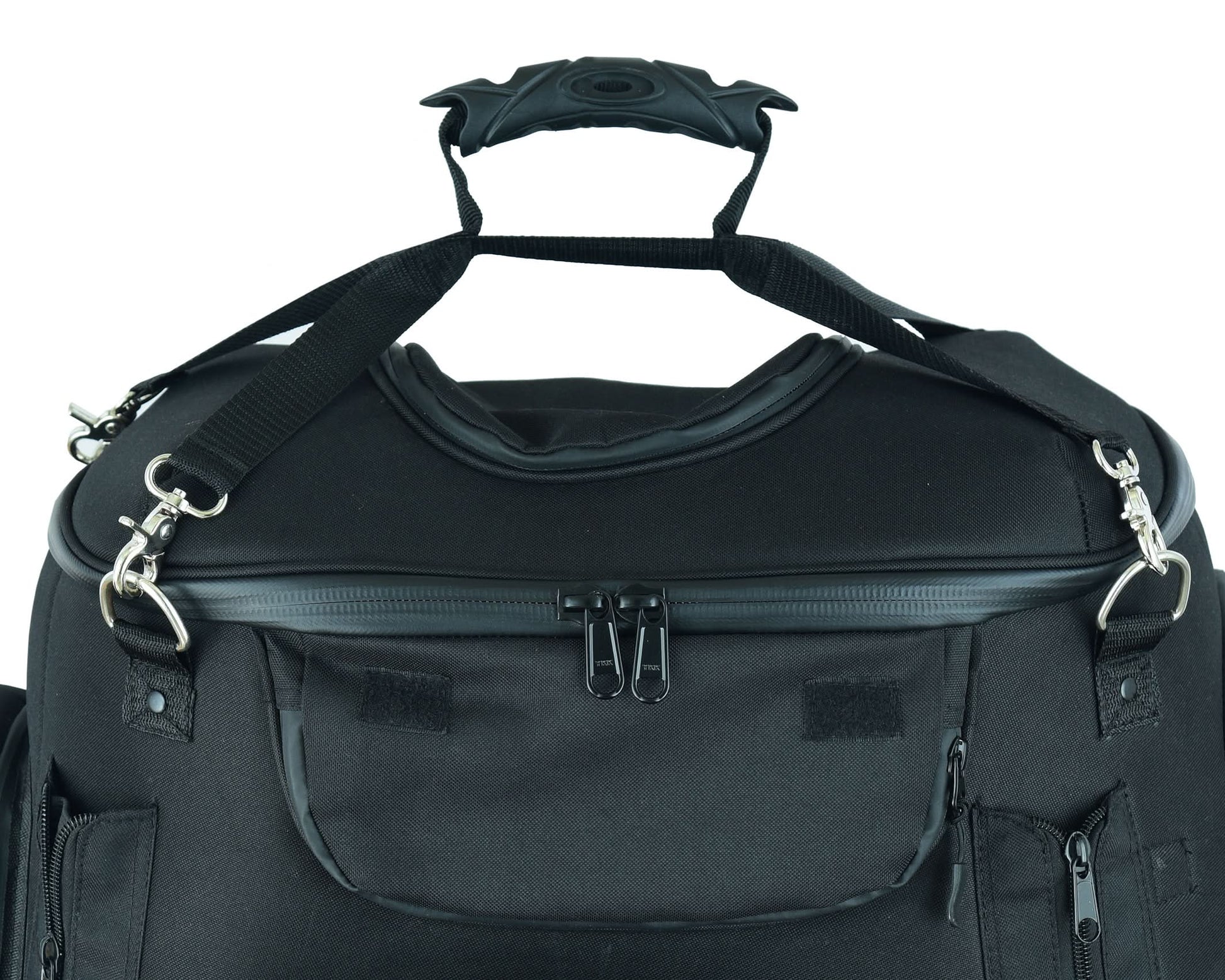 DS Renegade Classics Black Heavy Duty Textile Motorcycle Pet Carrier Si Sissy Bar Bags Renegade Classics