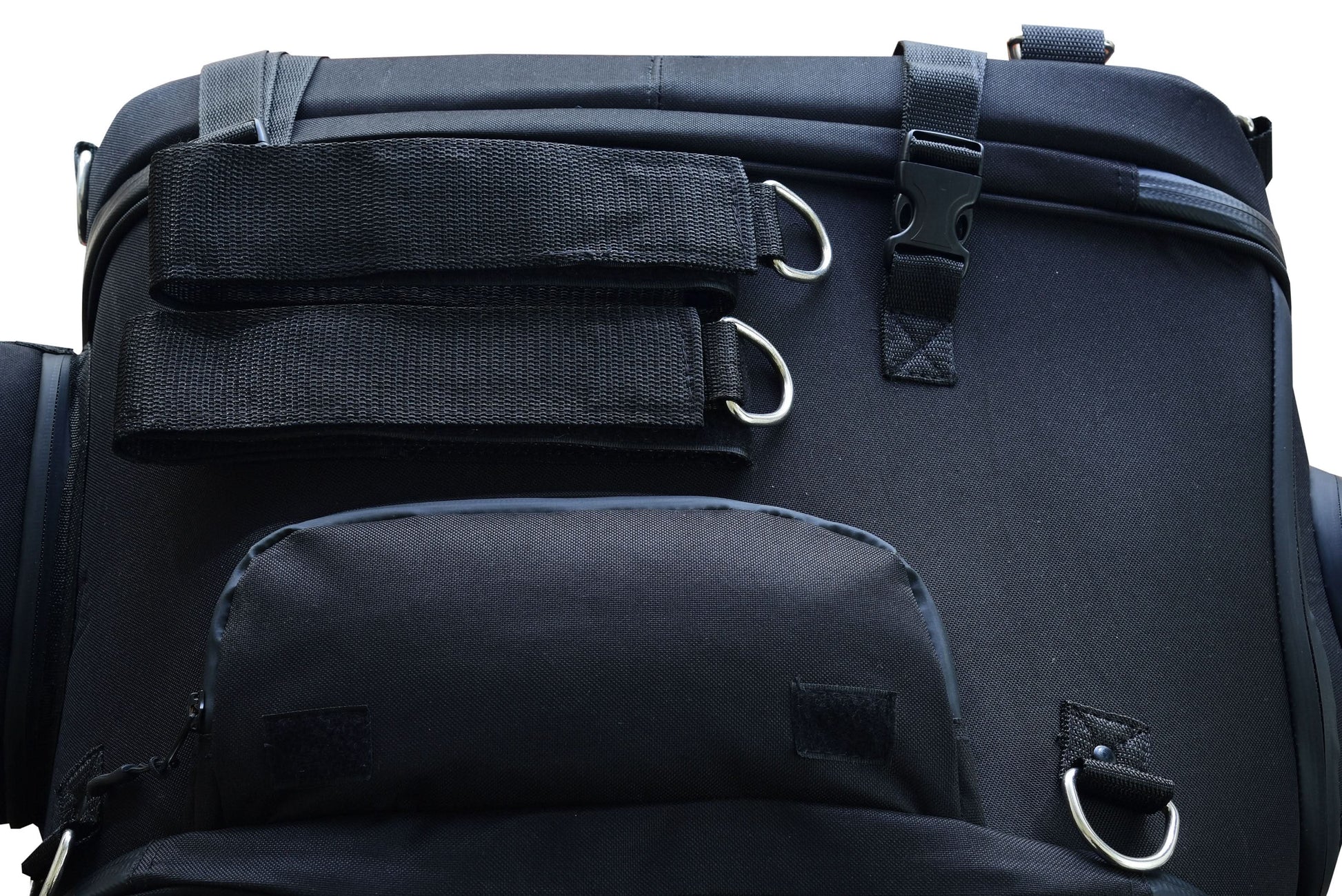 DS Renegade Classics Black Heavy Duty Textile Motorcycle Pet Carrier Si Sissy Bar Bags Renegade Classics