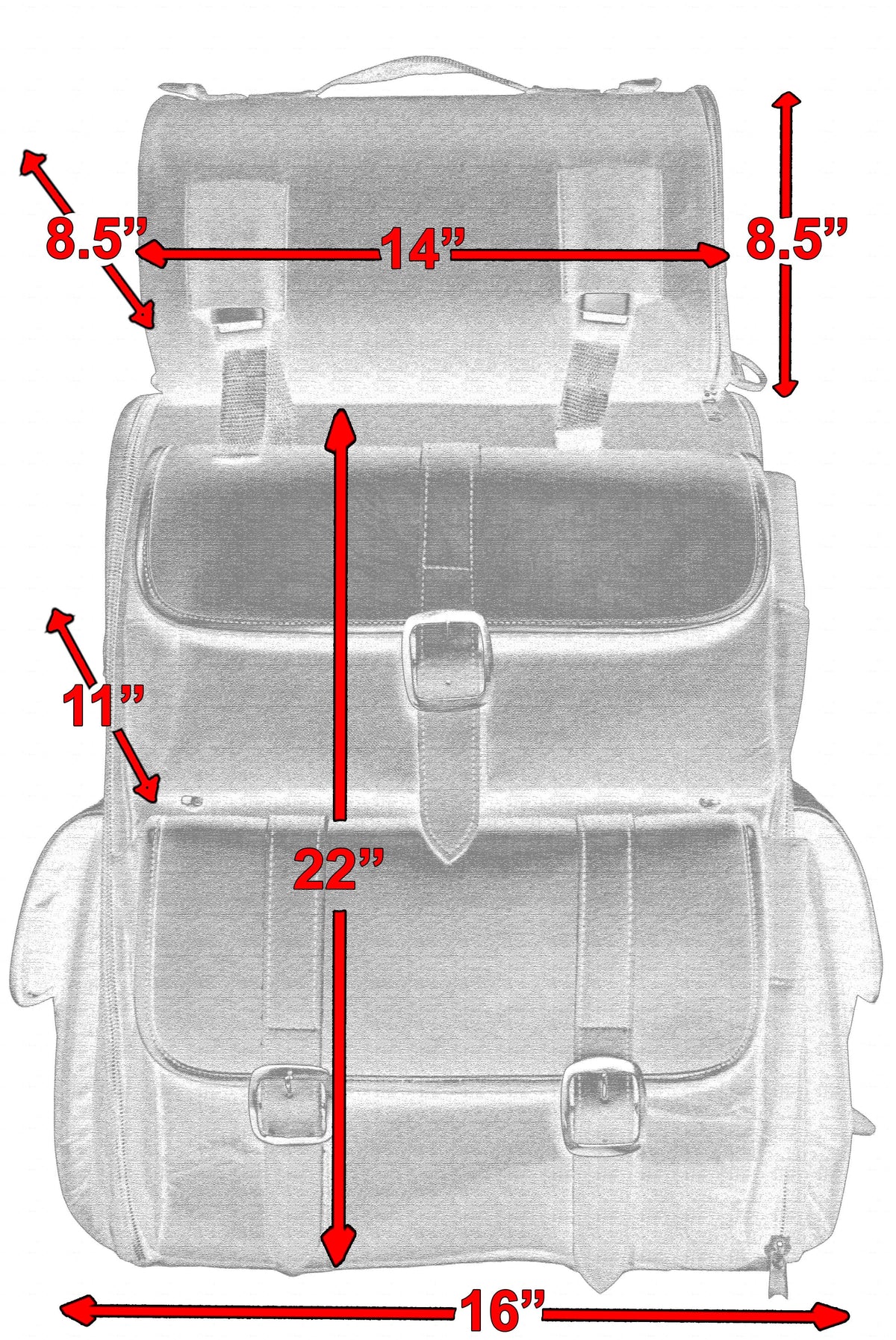DriftStone Voyager - Sissy Bar Bag
