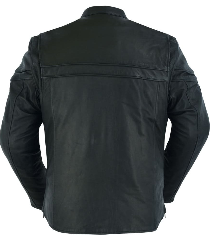 Flexer™ Men's Leather Motorcycle Jacket