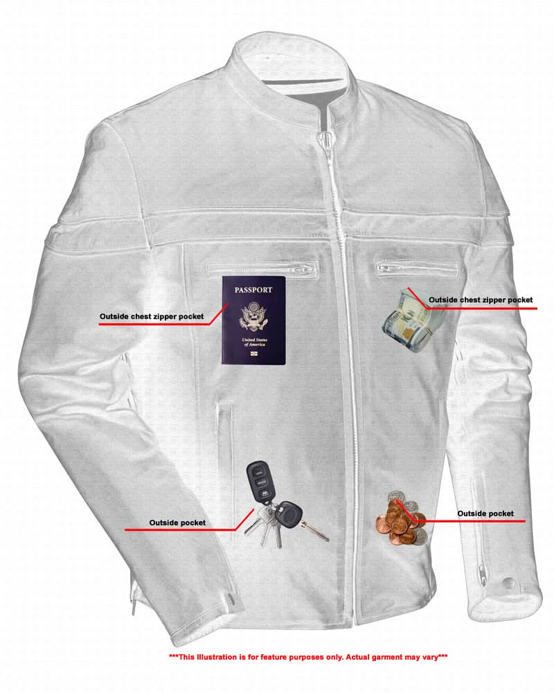 Flexer™ Men's Leather Motorcycle Jacket