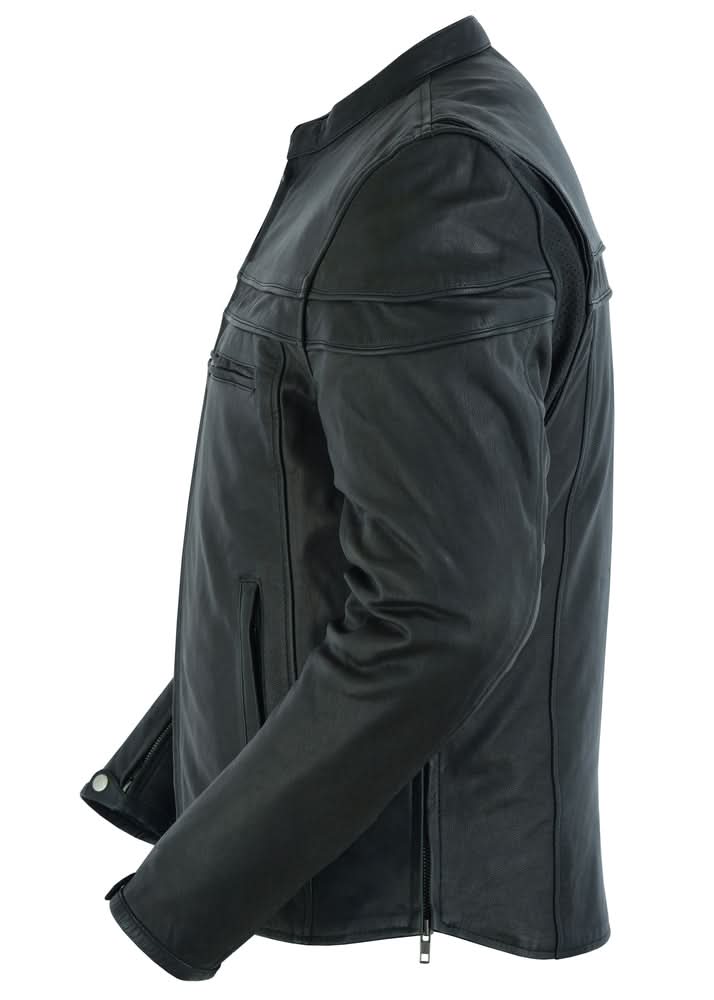 Flexer™ Men's Leather Motorcycle Jacket