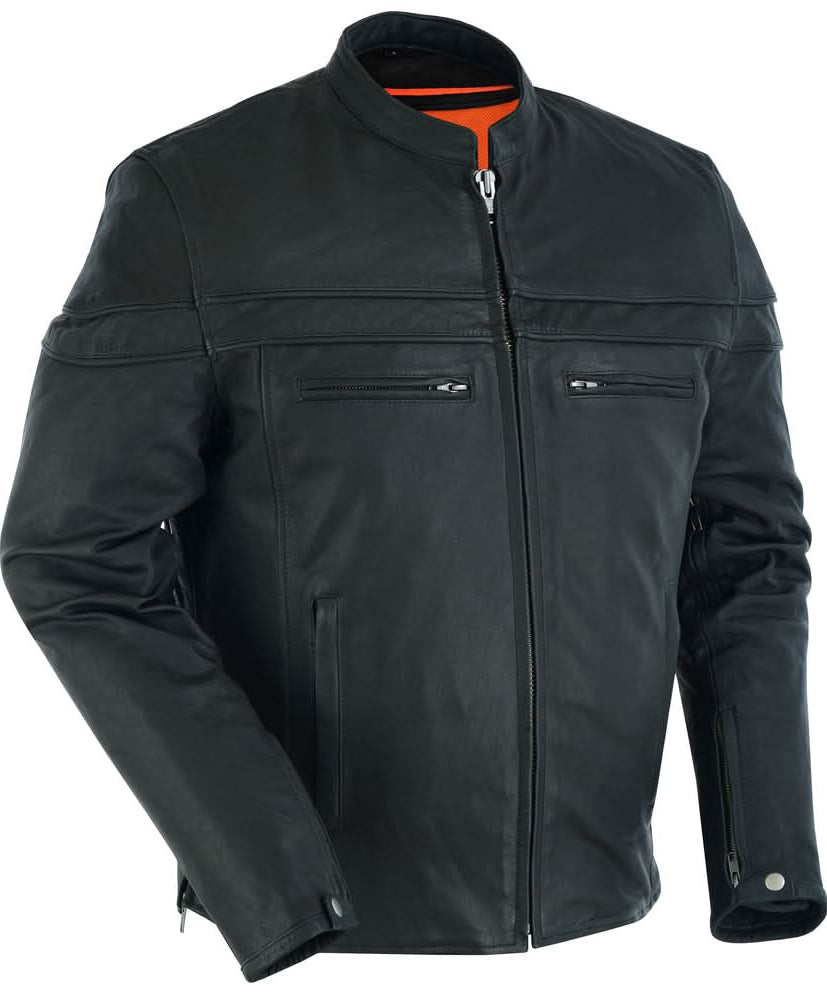Flexer™ Men's Leather Motorcycle Jacket