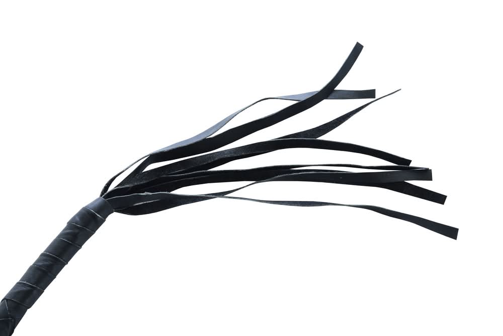 GBW21 Leather Handlebar Fringe - Black