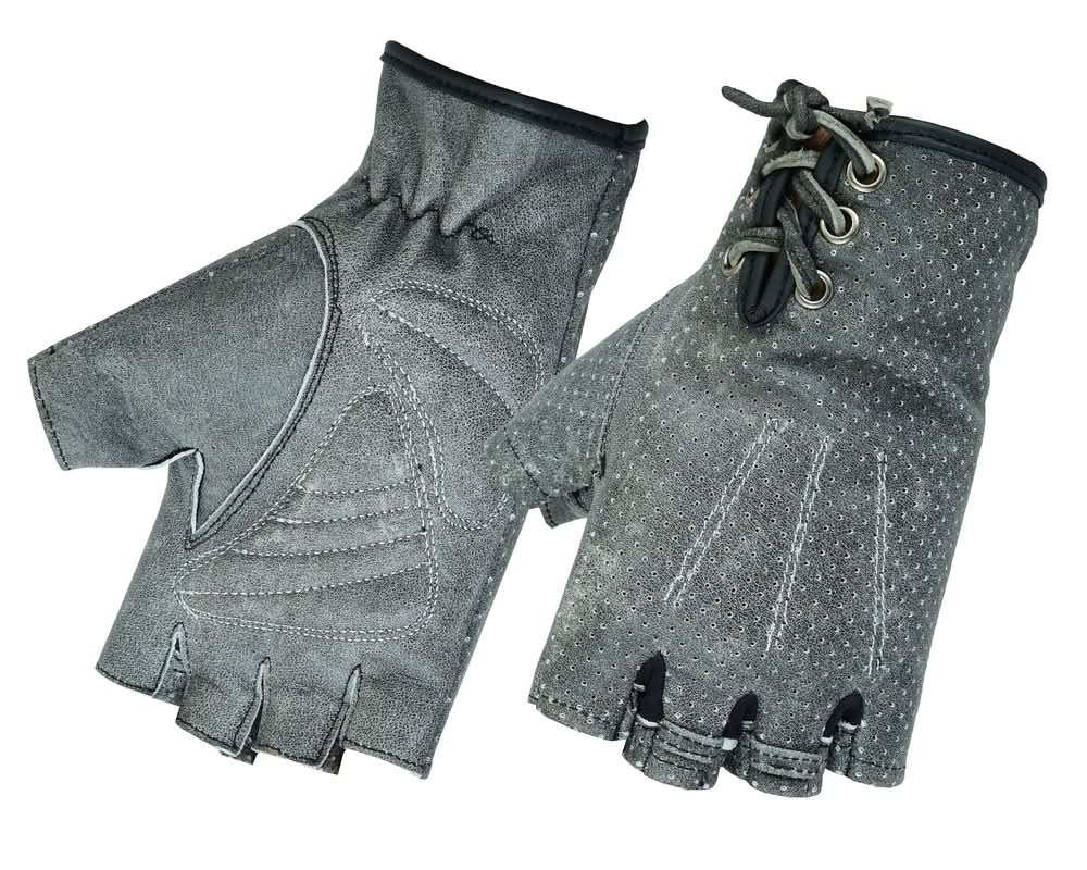 GloveRogue™ womens leather fingerless gloves