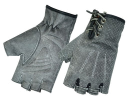 GloveRogue™ womens leather fingerless gloves