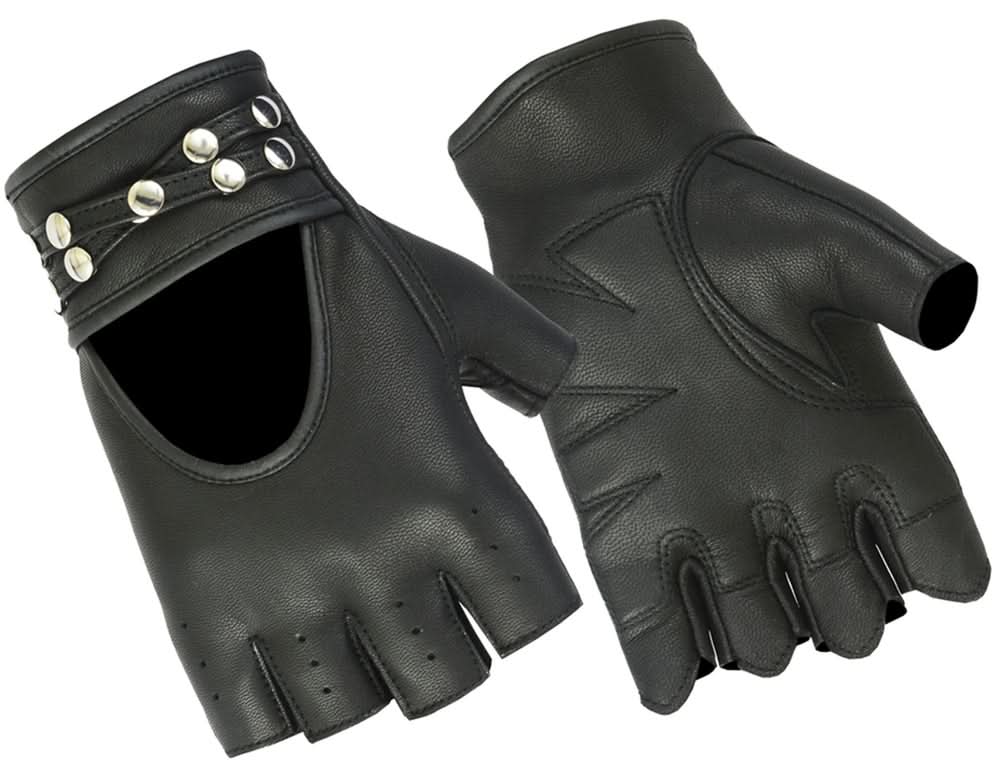 Glovella™ womens leather fingerless gloves