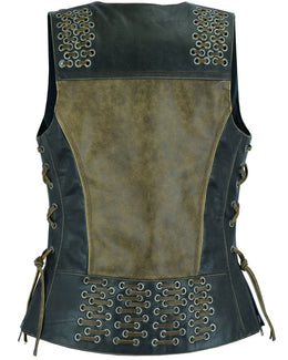 Heavex™ Womens Leather Motorcycle Vest
