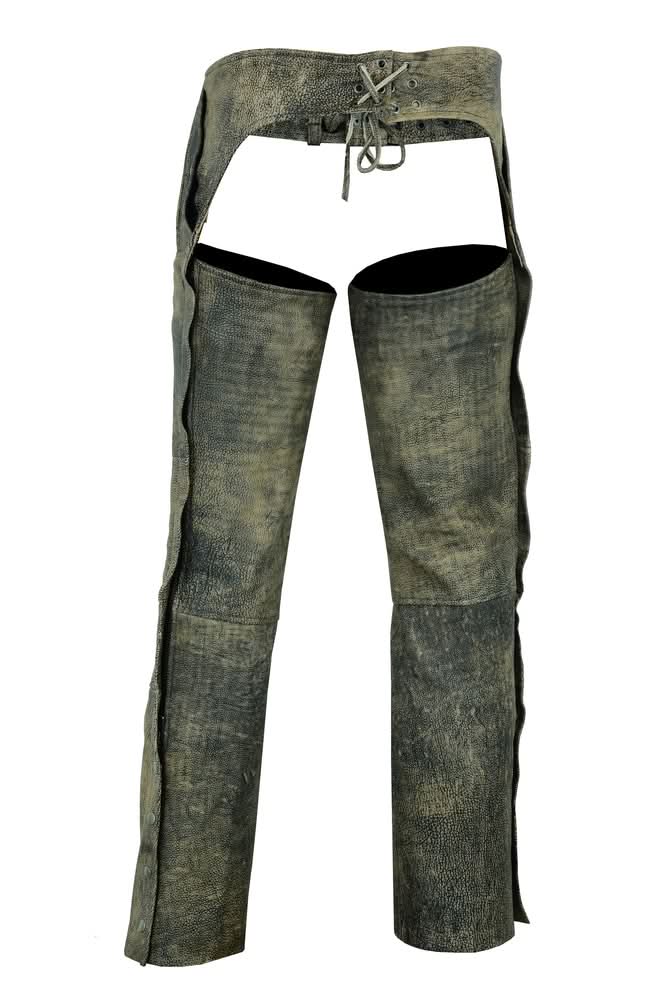 Invicto™ Unisex Leather Motorcycle Chaps